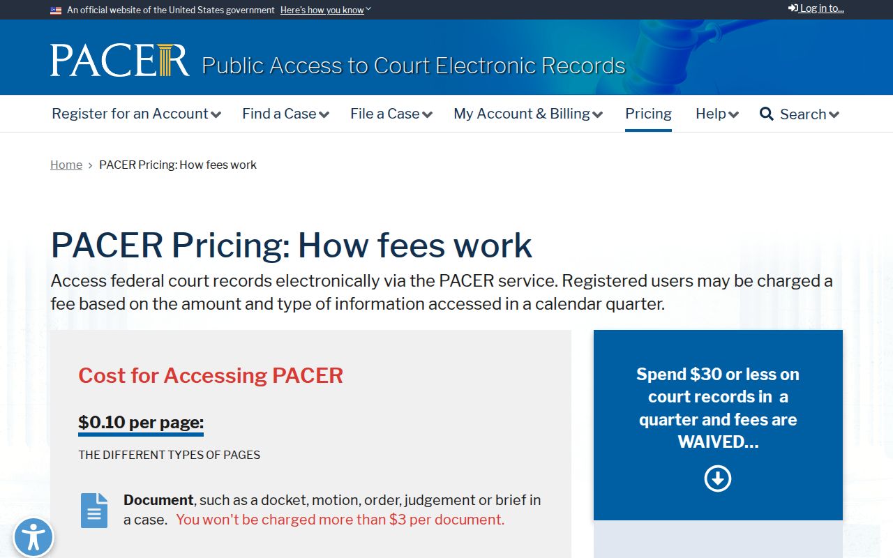 Federal docket access information for Franklin County warrant records research